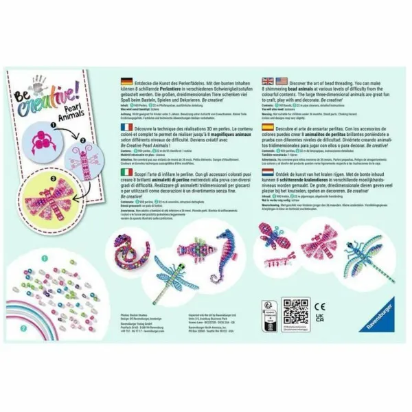 Käsityöpeli Ravensburger Be creative! Pearls Animals