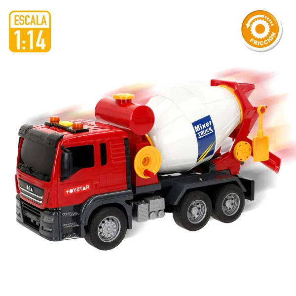 Sementtiauto Speed & Go Valo Ääni 26 x 14 x 9 cm (6 osaa)