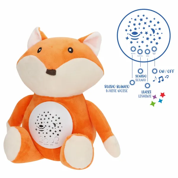 Plīša ar Projektoru Colorbaby Plīšs Plastmasa 25 x 27 x 13 cm (4 gb.)
