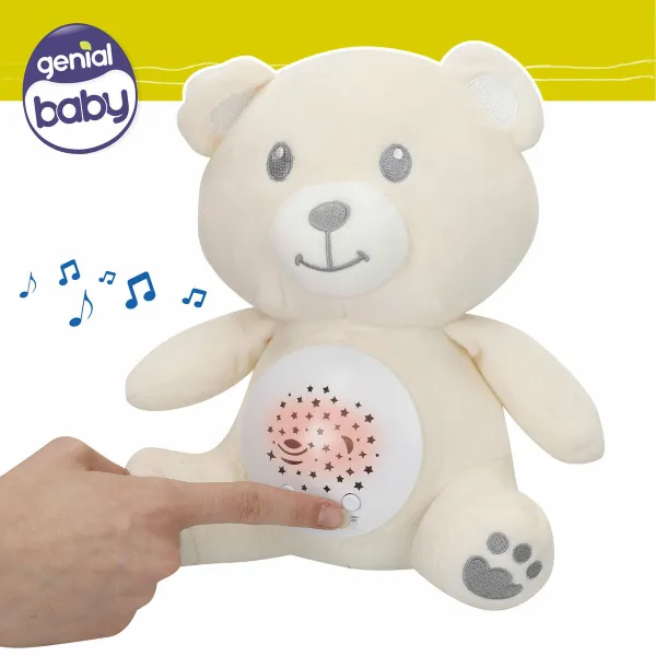 Plīša ar Projektoru Colorbaby Plīšs Plastmasa 20 x 25 x 12 cm (4 gb.)