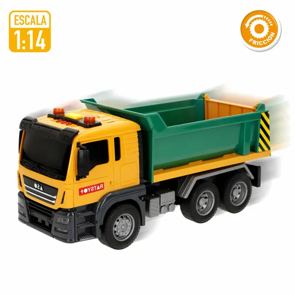Truck Public Works Speed & Go Light Sound 25 x 11 x 9,5 cm (6 Units)