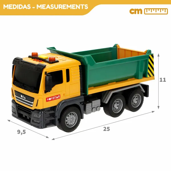 Truck Public Works Speed & Go Light Sound 25 x 11 x 9,5 cm (6 Units)