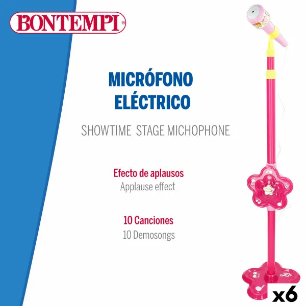 Žaislinis mikrofonas Bontempi 20 x 105 x 20 cm (6 vnt.)