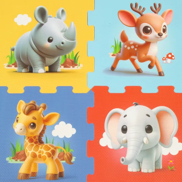 Kilimas Puzlė Colorbaby Plastmasinis EVA 114 x 58 cm 8 Dalys (4 vnt.)