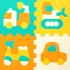 Puzzle Carpet Colorbaby Multicolour Plastic EVA 90 x 90 cm Cars 9 Pieces (4 Units)