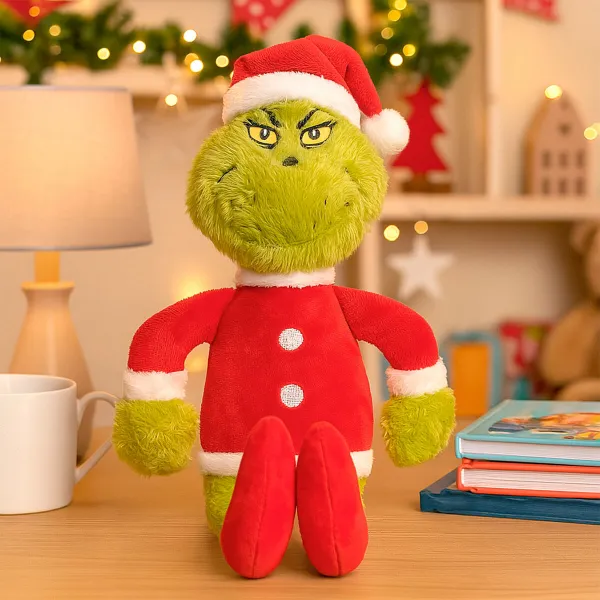 Pūkuotas žaislas The Grinch Raudona Poliesteris Pliušinė medžiaga (12 vnt.)