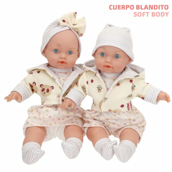 Nukkesetti Colorbaby 23 X 32 X 7 CM 2 osaa