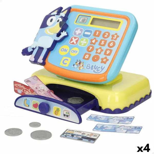 Игрушечный кассовый аппарат Bluey 19 x 15 x 13 cm (4 штук)