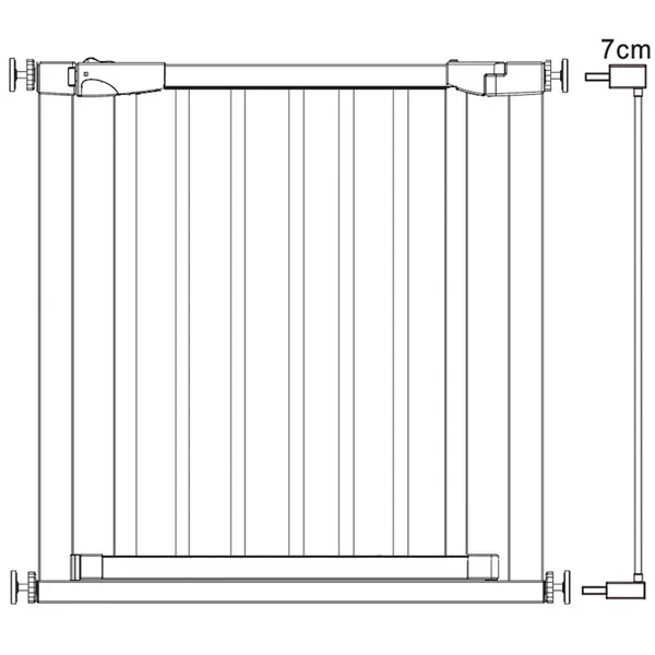 Stair safety gate Springos SG0012A 75-89 cm