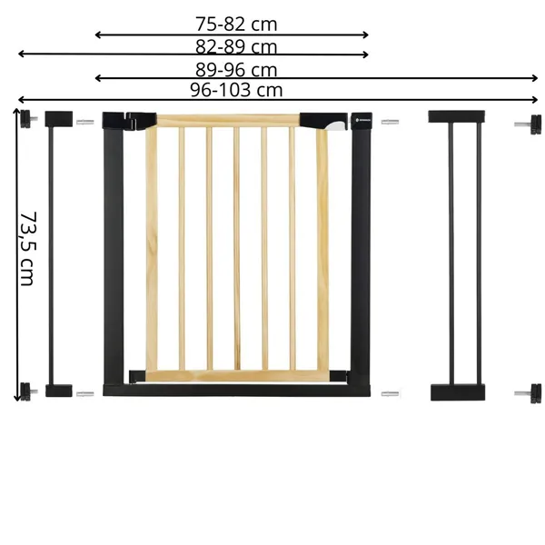 Stair safety gate Springos SG0012AB 75-103 cm