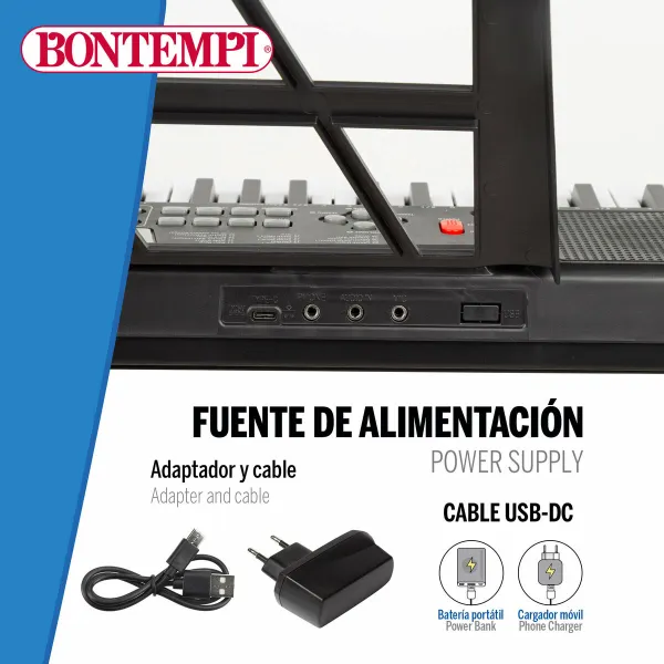 Электропианино Bontempi 68 x 88 x 38 cm (2 штук)