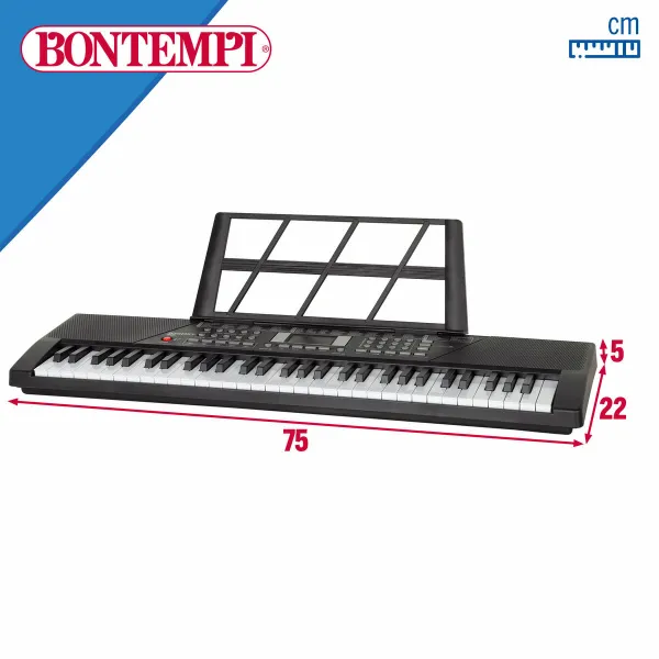 Elektroninen piano Bontempi 75 x 20 x 22 cm (2 osaa)