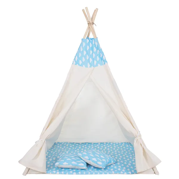 Tipi tent Springos TIP05 cloud blue