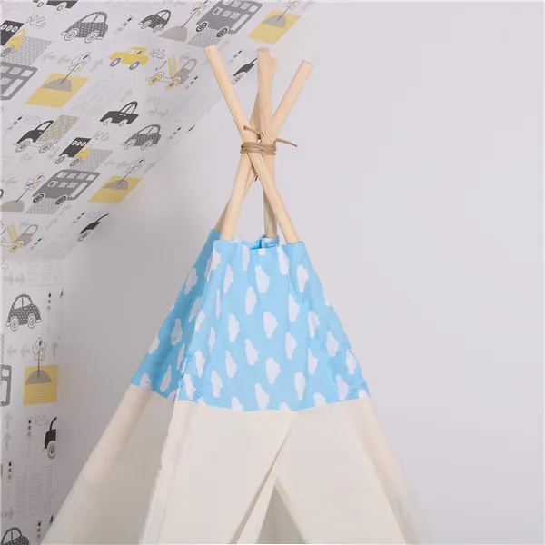 Tipi tent Springos TIP05 cloud blue