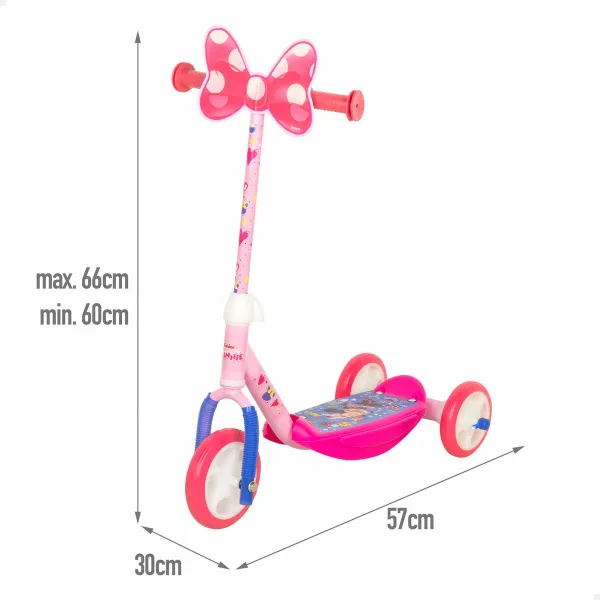 Potkulauta Minnie Mouse Kumi Metalli Muovinen Pinkki