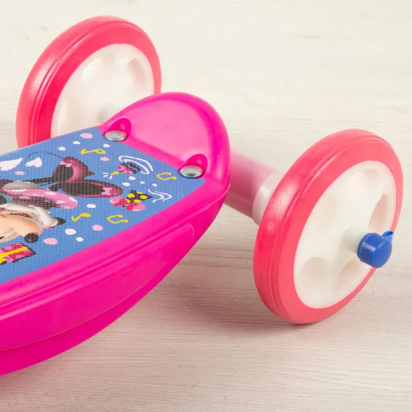 Skrejritenis Minnie Mouse Gumija Metāls Plastmasa Rozā