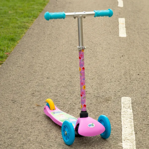 Paspirtukas Peppa Pig Guma Metalinis Plastmasinis