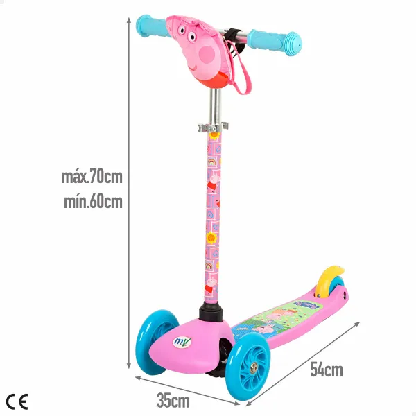 Potkulauta Peppa Pig Metalli Muovinen Monivärinen