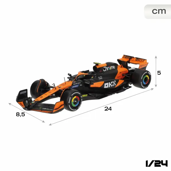 Rotaļu mašīna McLaren F1 2024 MCL38 (4 gb.)