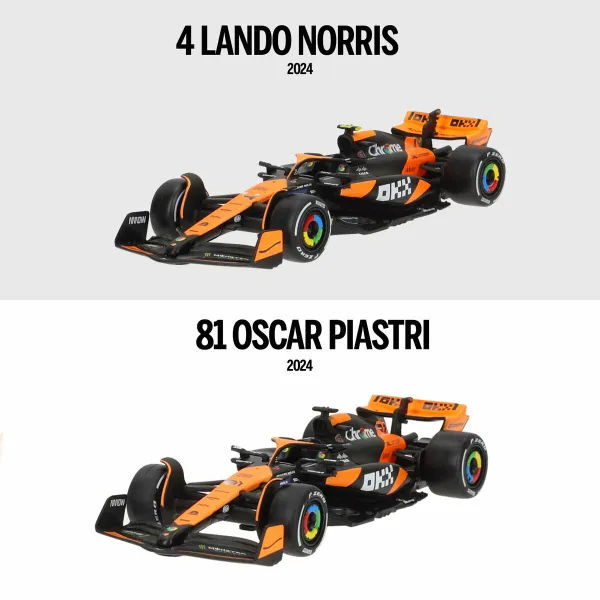 Игрушечная машина McLaren F1 2024 MCL38 (6 штук)