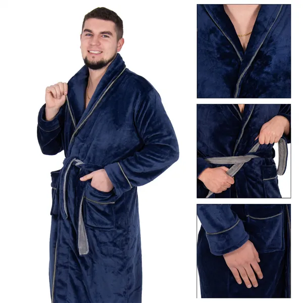 Men's bathrobe Springos HA7384