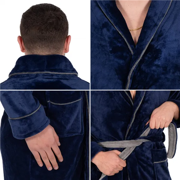 Men's bathrobe Springos HA7384