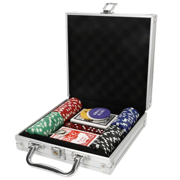 Poker Set Colorbaby 110 Pieces 4 Units