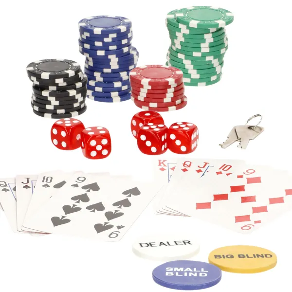Poker Set Colorbaby 110 Pieces 4 Units