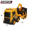 Kuorma-auto julkisiin töihin Teamsterz 40 X 18 X 13 CM (4 osaa)