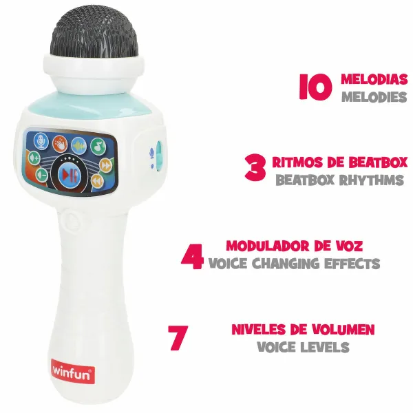 Karaokemikrofoni Winfun 2 osaa