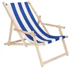 Folding chair Springos DC003 DSWLB white with blue stripes