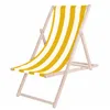 Wooden chair Springos DC0010 DSWY with yellow stripes