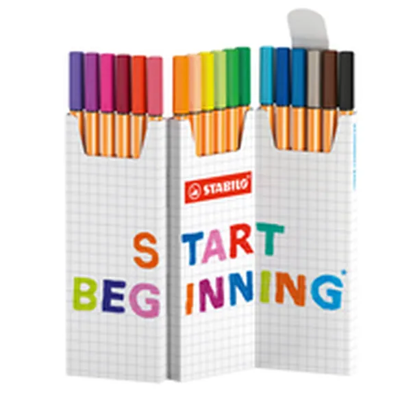 Felt-tip pens Stabilo Multicolour 18 Pieces