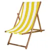 Folding chair Springos DC0012 DSWY with yellow stripes