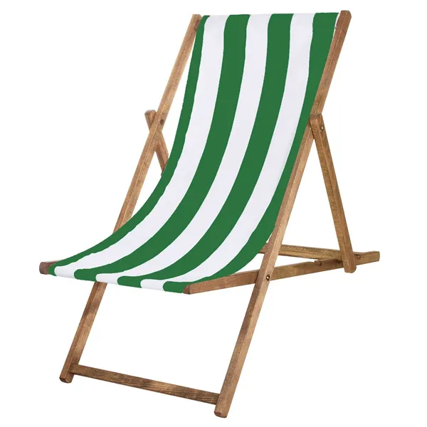 Wooden chair Springos DC0012 DSWLG with green stripes