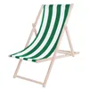 Garden chair Springos DC0010 DSWLG with green stripes