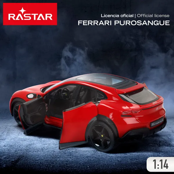 Ar Pulti Vadāma Automašīna Ferrari PUROSANGUE 1:14 34 x 11 x 14 cm (2 gb.)