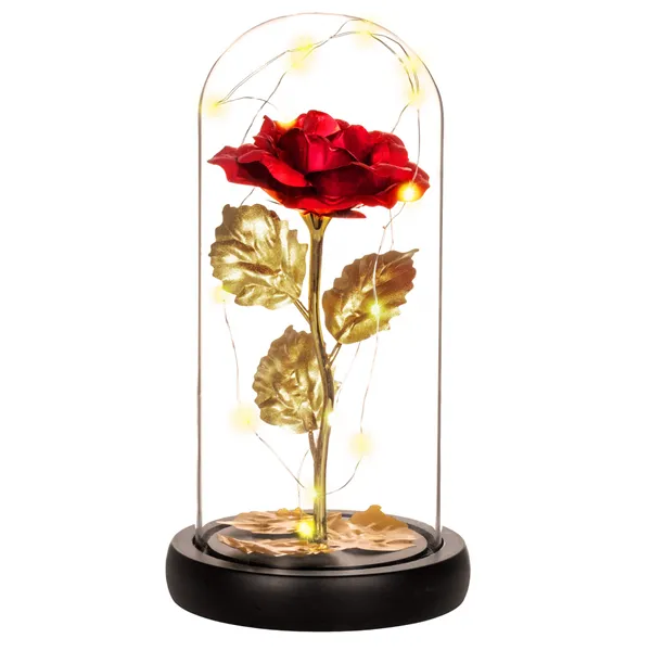 Eternal rose in glass Springos HA5160