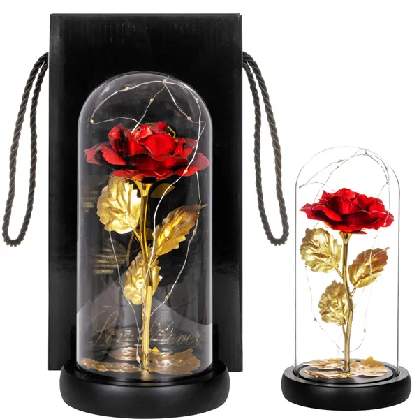 Eternal rose in glass Springos HA5160