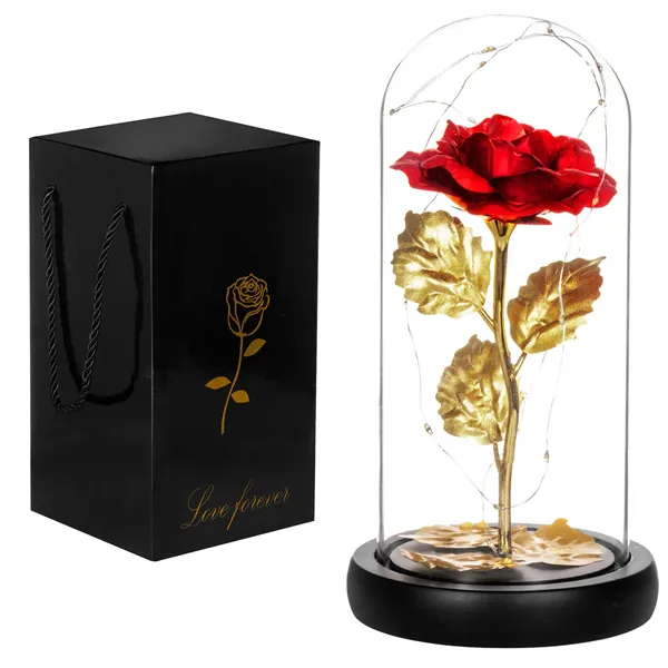 Eternal rose in glass Springos HA5160