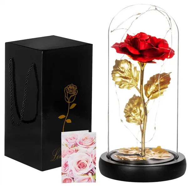 Eternal rose in glass Springos HA5160