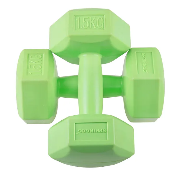 Hex Dumbbells Springos FA1031 2 x 1.5 kg