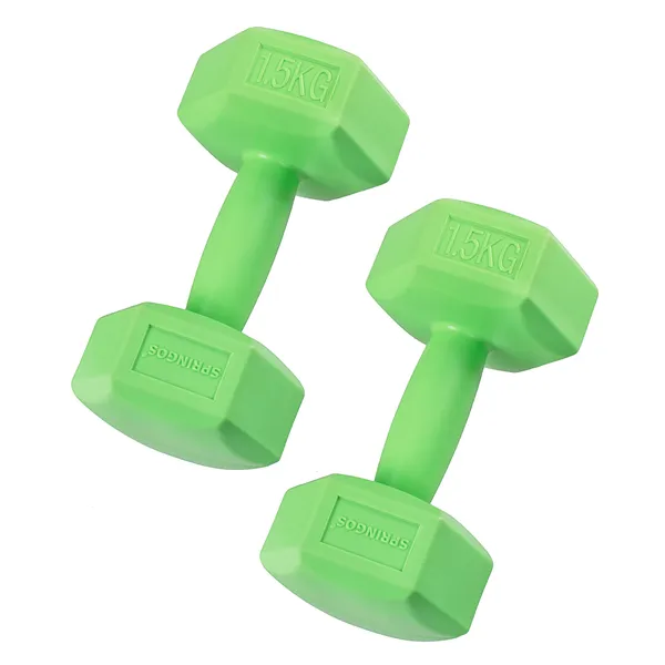 Hex Dumbbells Springos FA1031 2 x 1.5 kg