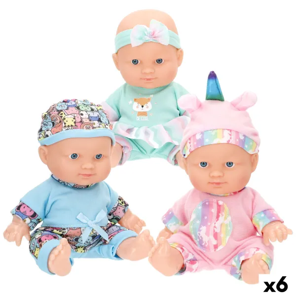 Vauvanukke Colorbaby 14 x 20 x 7 cm 6 osaa