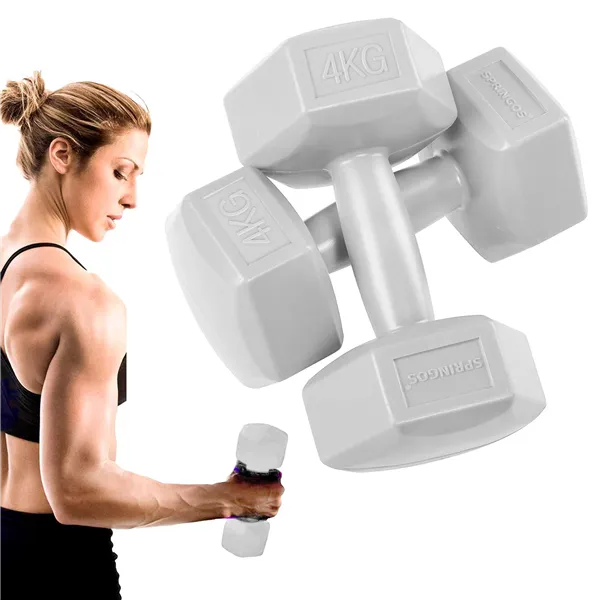 Hex dumbbells Springos FA1035 2 x 4 kg