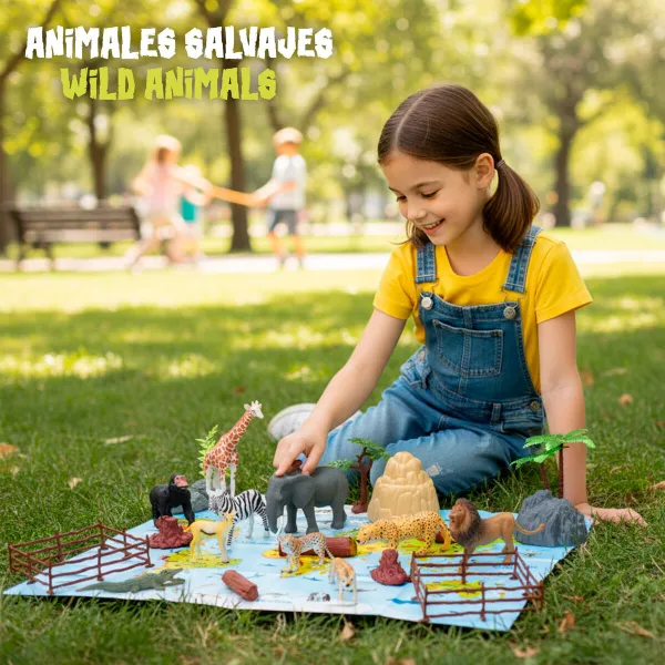 Meža Dzīvnieku Komplekts Colorbaby Plastmasa 15 x 10 x 8 cm (4 gb.)