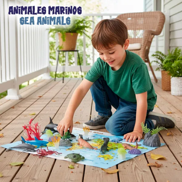 Gyvūnų figūros Colorbaby Plastmasinis 23 X 10 X 7 CM (4 vnt.)