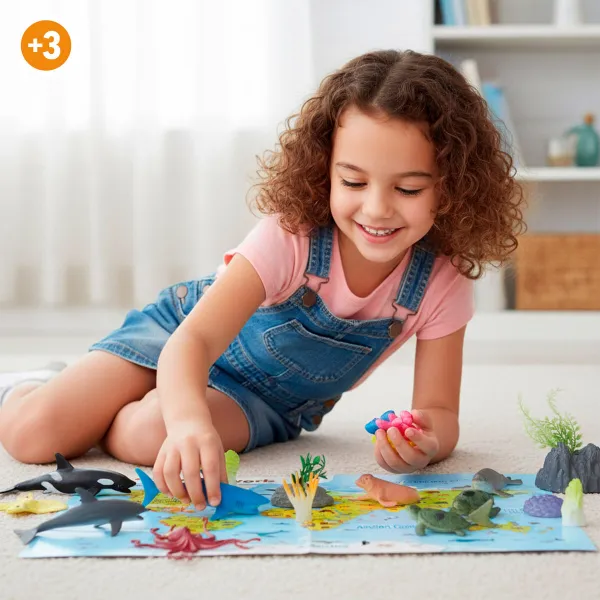 Gyvūnų figūros Colorbaby Plastmasinis 23 X 10 X 7 CM (4 vnt.)