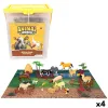 Fermos gyvūnų rinkinys Colorbaby Plastmasinis 16 x 12 x 4 cm (4 vnt.)