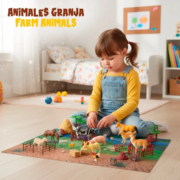 Fermos gyvūnų rinkinys Colorbaby Plastmasinis 16 x 12 x 4 cm (4 vnt.)